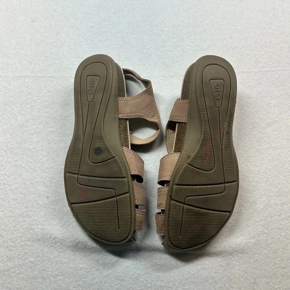 Earth Origins Savoy Sierra Women's Size 9 Pink Leather Slingback Heel Sandals‎
